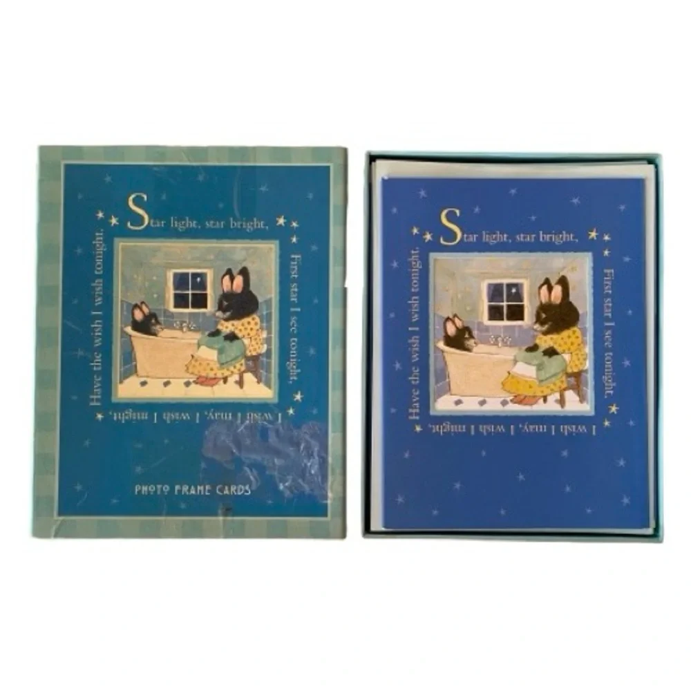 Vintage Star Light Star Bright 10 Photo Frame Cards Mother Goose Collection NIB